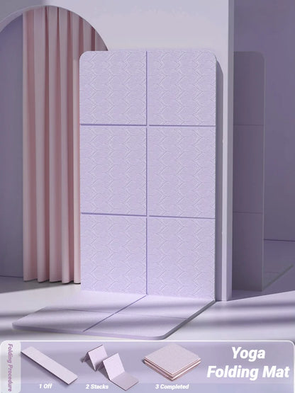 Tapis de yoga pliable écologique antidérapant pour fitness et pilates 183x61 cm