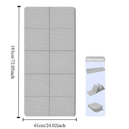 Tapis de yoga pliable écologique antidérapant pour fitness et pilates 183x61 cm