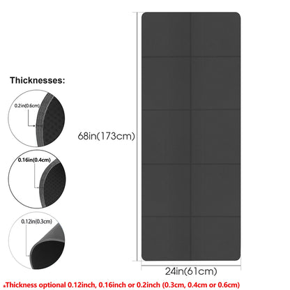 Tapis de yoga professionnel pliable en EVA écologique pour fitness et Pilates 3mm/4mm/6mm