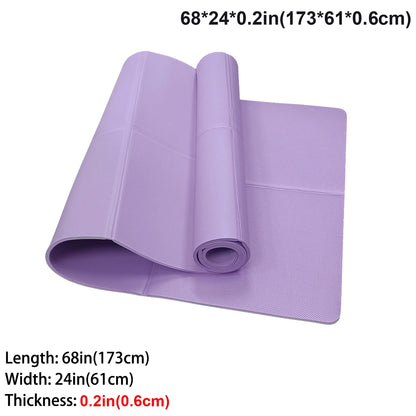 Tapis de yoga professionnel pliable en EVA écologique pour fitness et Pilates 3mm/4mm/6mm