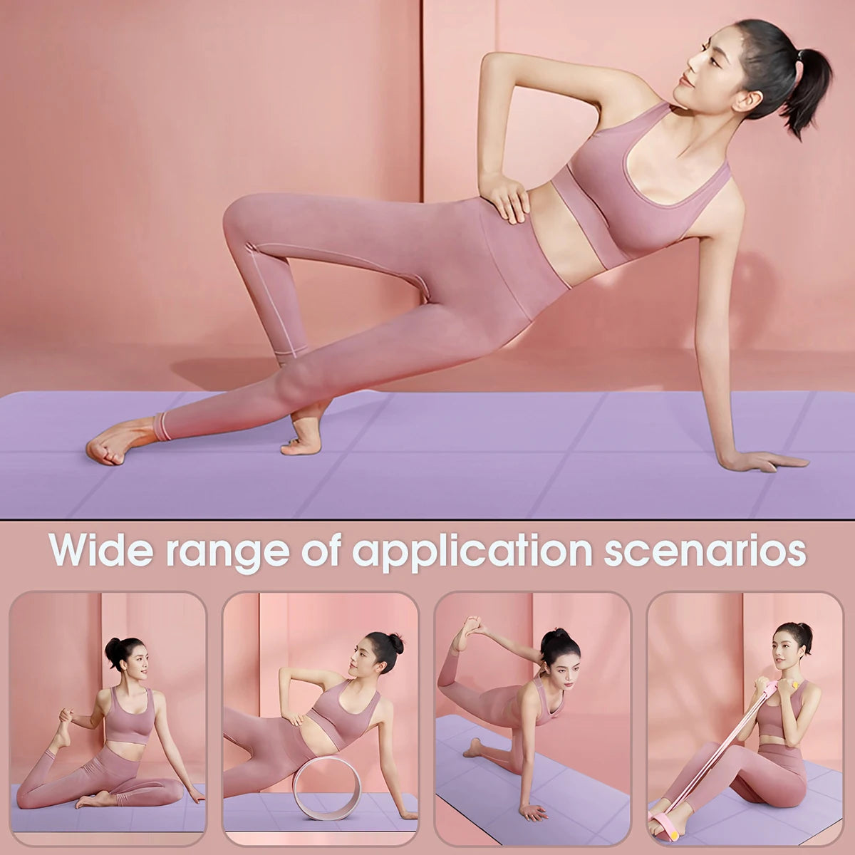 Tapis de yoga professionnel pliable en EVA écologique pour fitness et Pilates 3mm/4mm/6mm