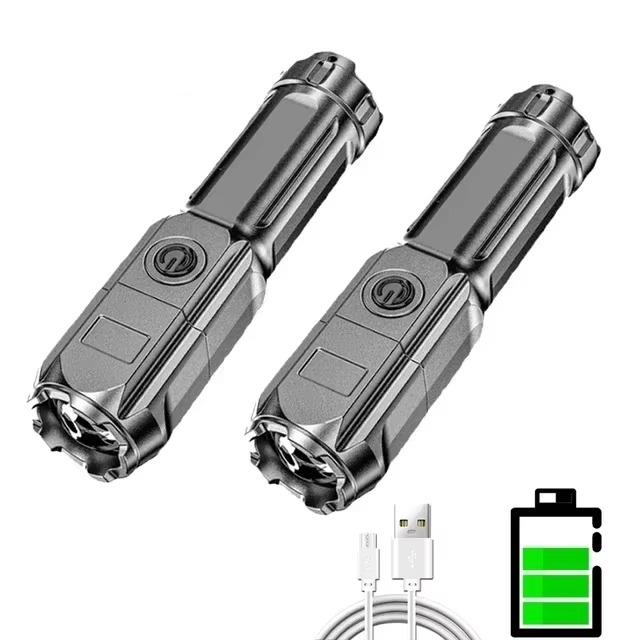 Torcia LED Potente EDC in Alluminio con Alta Luminosità Ð Compatta e Versatile per Autodifesa e Uso Quotidiano 4