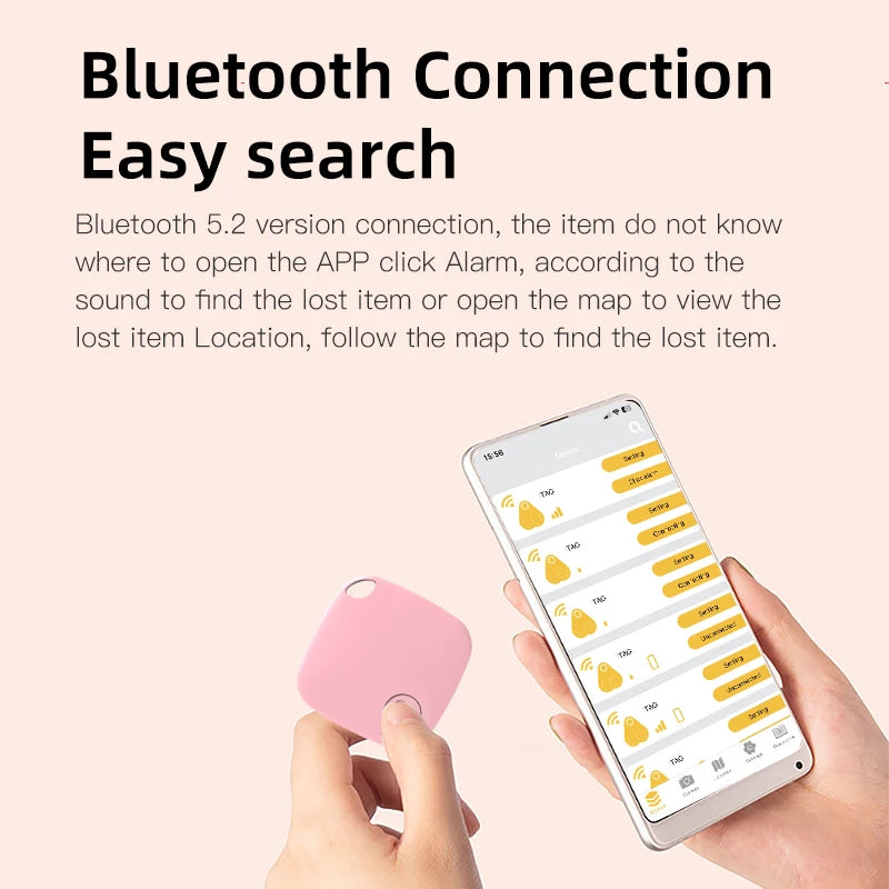 Traceur Bluetooth 5.0 Mini Anti-Perte pour Objets Personnels, Design Compact et Léger