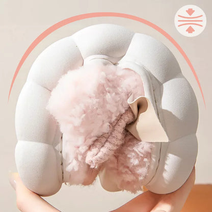 Pantoufles en fourrure chaude d'hiver pour femme