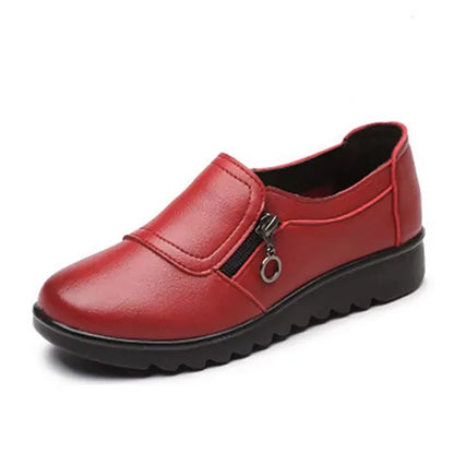 Chaussures pour femmes en cuir véritable sans lacets