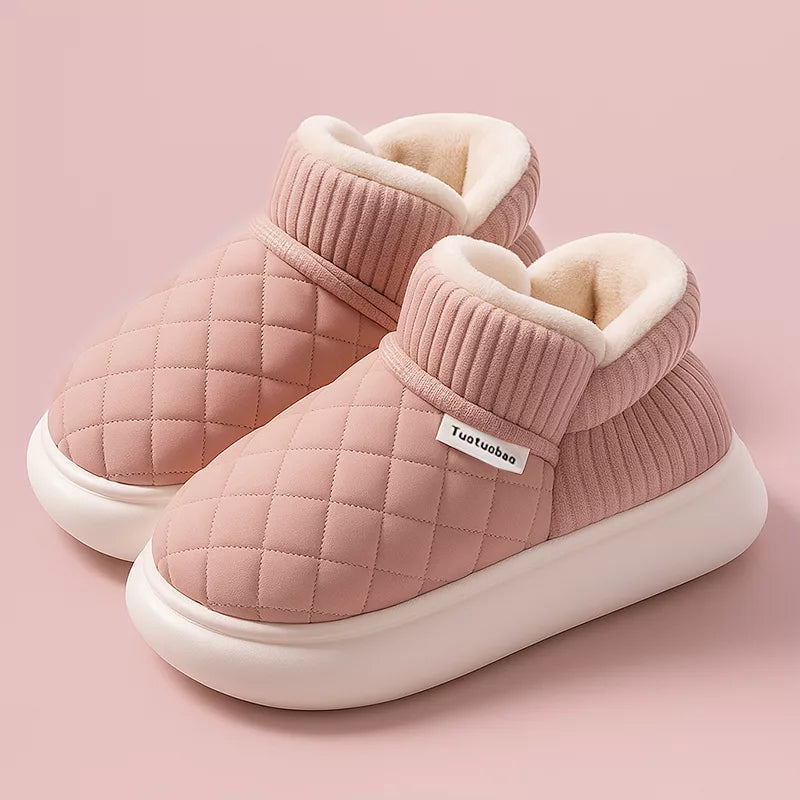 Pantoufles d'hiver Ugg en peluche avec semelle épaisse antidérapante