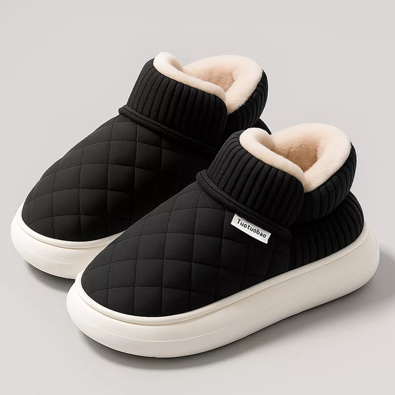 Pantoufles d'hiver Ugg en peluche avec semelle épaisse antidérapante