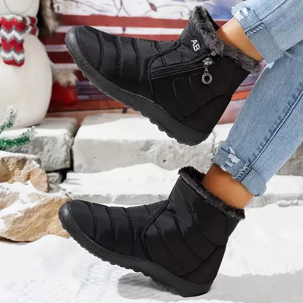 Bottines d'hiver en peluche douce pour femme