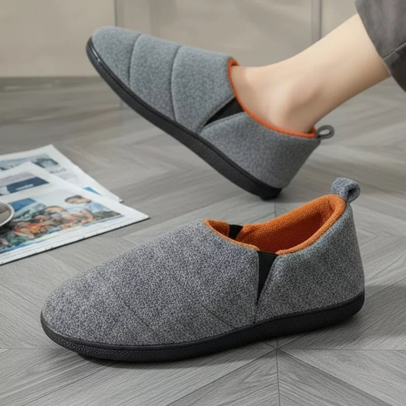 Chaussons d'intérieur en coton chaud