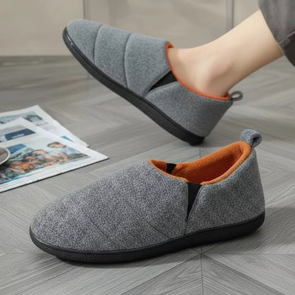 Chaussons d'intérieur en coton chaud