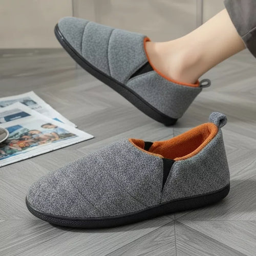 Chaussons d'intérieur en coton chaud