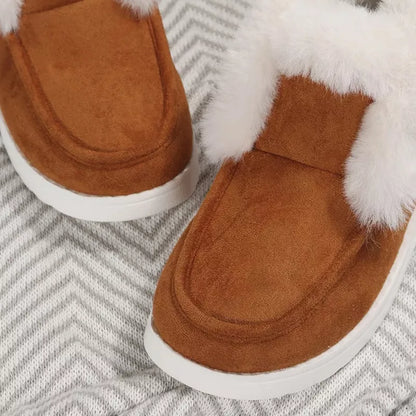 Bottines en daim pour femme doublées pour l'hiver
