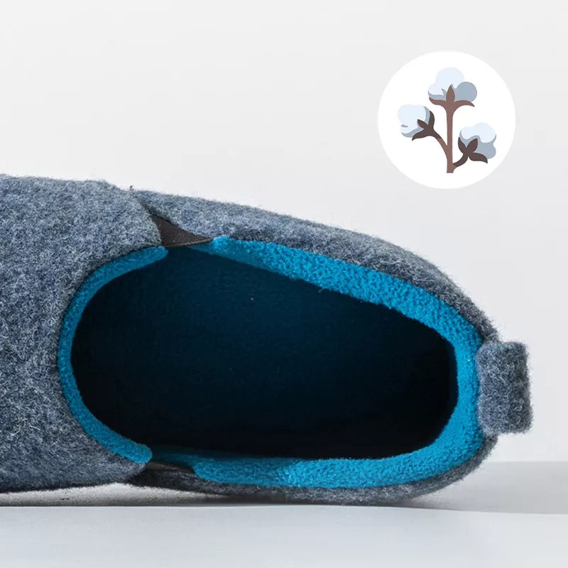 Chaussons d'intérieur en coton chaud