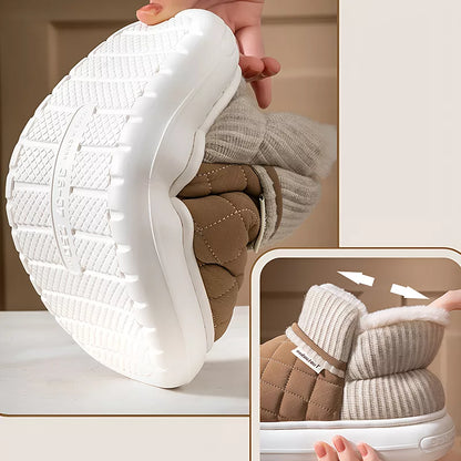 Pantoufles d'hiver Ugg en peluche avec semelle épaisse antidérapante