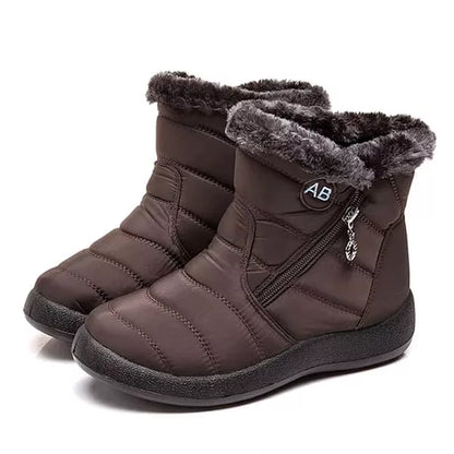 Bottines d'hiver en peluche douce pour femme